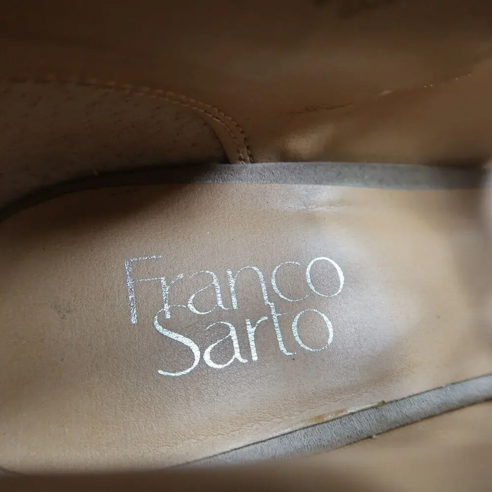 Franco Sarto Shoes Womens 8 Sandal Bootie Fashion Leather Gazella Lace Up Cutout